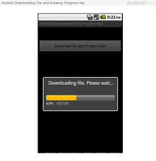 While many users can live their entire smartphone lives without ever needing to touch their phones file system, there are times when more advanced measures are needed. Android Downloading File By Updating Progress Bar Stack Overflow