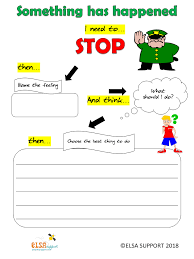 Stop Think Label The Emotion And Do Elsa Support Emotional Support Classroom Psychoeducation Counseling Kids