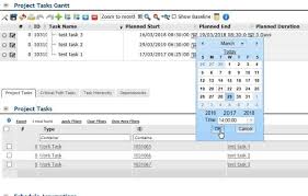 Gantt Chart Date Is Set Incorrectly If The Date Format Is