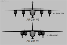 The arado ar 234 b blitz (lightning) was the world's first operational jet bomber and reconnaissance aircraft. Arado Ar 234 Wikipedia