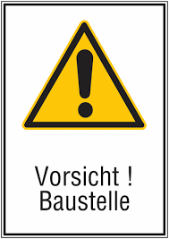 Ausgewählte artikel zu 'achtung baustelle' jetzt im großen sortiment von weltbild.de entdecken. Vorsicht Baustelle Standard Kombi Schilder Alte Asr 1 3 2007 Und Din 4844 2001 Seton