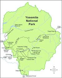 Yosemite Highlights And Map Yosemite National Park Map Yosemite Map Yosemite