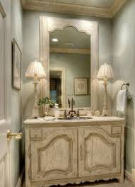 For a larger project, try one of the shabby chic bathrooms that repurposes an old table or dresser into a beautiful sink vanity. Antique French Vanity Unit Shabby Chic Bathroom Furniture Baby Shower Ideas