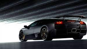 Black Lamborghini Back View Hd Wallpapers 1080p Cars Black Car Wallpaper Sports Car Wallpaper Hd Wallpapers Of Cars