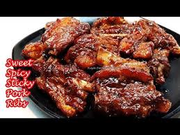How To Cook Yummy Sweet Spicy Sticky Pork Ribs Recipe So Good You Ll Have To Lick Your Fingers Youtube Rib Recipes Pork Ribs Sticky Pork Ribs