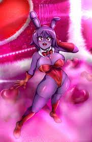 Classic FNIA Bonnie says ~HAPPY VALENTINES DAY!! by SC-136 on DeviantArt |  Five nights at anime, Thicc drawing base, Anime fnaf