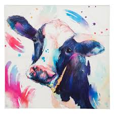 Evergreen Enterprises Watercolor Cow