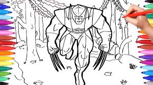 Wolverine, magneto, clyclope, etc … beautiful x men coloring page to print and color. X Men Wolverine Coloring Pages For Kids Marvel Superheroes Coloring Book How To Draw Wolverine Youtube
