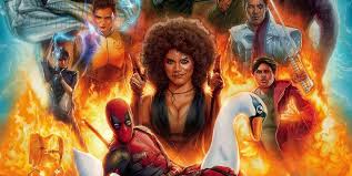 This photo is about poster, 2018 movies, movies. The Gang S All Here In The Final Deadpool 2 Poster