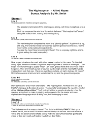 Stanza definition, an arrangement of a certain number of lines, usually four or more, sometimes having a fixed length, meter, or rhyme scheme, forming a division of a poem. The Highwayman Alfread Noise