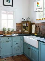 مطابخ 2016 تصميمات روستيك ومطابخ ملونة ستغير فكرتك عن تصميم المطابخ لوكيشن ديزين نت ديكور تصميم اثاث Brick Kitchen Brick Backsplash Home