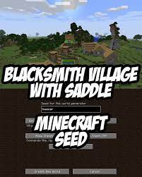 Blacksmith Village With Saddle Minecraft Creations Minecraft Minecraft Designs