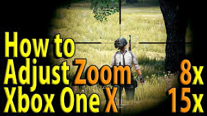 How To Adjust Magnification On 8x And 15x Scopes Pubg Xbox One X Youtube