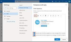 This wikihow teaches you how to create an email signature in microsoft outlook. Add An Image To Outlook Signature Desktop Web