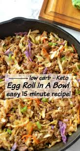 Low Carb Keto Egg Roll In A Bowl Keto Recipes Easy Keto Recipes Dinner Recipes