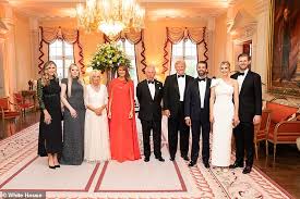 Trump family poses with Camilla and ...