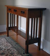 Building A Craftsman Style Hall Table Mission Style Furniture Craftsman Style Table Mission Furniture