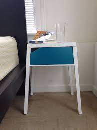 Shop ikea's wide collection of quality nightstands and bedside tables, featuring a variety of designs, styles, colors and sizes to perfectly suit any bedroom. Ikea Hack Selje Bedside Table In White Spray Paint The Drawer For A Pop Of Color Bedroom Inspirations Selje Ikea