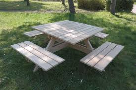 Garnituren Sitzgruppe Picknickbank Aus Eichenholz Ein Designerstuck Von Frauschreinermeister Bei Dawanda Garten Sitzgruppe Sitzgruppe Haus Und Garten
