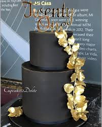 Black And Gold Topper Black Gold 21st Cake 21st Cake Edible Gold Leaf Edible Gold