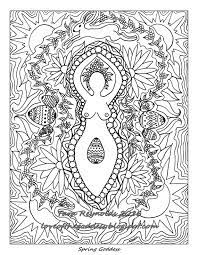 Ancient greece and roman fantasy coloring pages with gods and goddess including zeus, apollo. Ostara Art Coloring Page Goddess Art Ostara Sabbat Goddess Art Etsy In 2021 Mandala Coloring Pages Mandala Coloring Coloring Pages