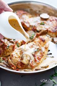 Chicken, mushrooms, and tomatoes with port wine. Creamy Sun Dried Tomato Parmesan Chicken No Cream Cafe Delites