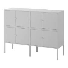 Lixhult Grey Cabinet Combination 120x35x92 Cm Ikea Ikea Storage Cabinet
