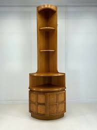 Check spelling or type a new query. 1960s Vintage Brown Teak Storage Corner Bookcase Nathan Vinterior