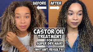 This 100% pure castor oil is free of added ingredients and can be used to condition lashes, brows, skin, and hair. Castor Oil Treatment For Super Dry Hair Instant Results Youtube