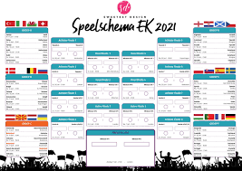 Heb je ook zoveel zin in het ek? Gratis Ek Speelschema Sweetest Design