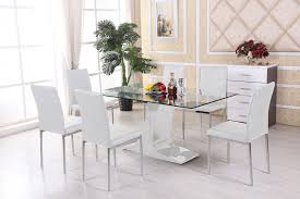 White Glass Dining Tables And Chairs Dekorasi Rumah Rumah Dekorasi