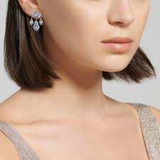 Silver Topped Gold Rose Cut Earrings, Signed Fred Leighton, Style E-1102FL-0-DIA-SVGO