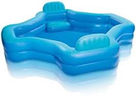 Intex Inflatable 2 Seat Swim Center Family Lounge Pool Family Lounge Pool Pool Lounge Inflatable Pool