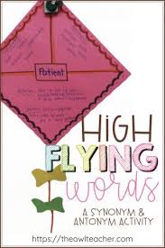 High Flying Words Teaching Word Knowledge The Owl Teacher In 2020 Antonyms Activities Upper Elementary Resources Elementary Lesson