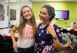 After four years playing dipi rebecchi, neighbours star sharon johal is officially on her way out of soapland. Neighbours Here S Sharon Johal Dipi April Rose Pengilly Getting Ready To Shoot A New Neighbours Scene Are You Excited For Chloe Tyler To Finally Meet Facebook