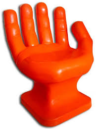 122 Original Pop Modern Orange Plastic Hand Chair Lot 122 Hand Chair The Originals Orange