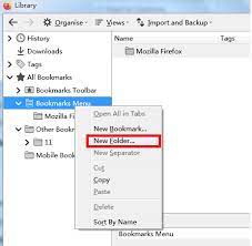 Use Bookmark Folders To Organize Your Bookmarks | Firefox Help
