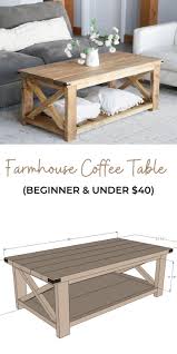 A coffee table does a lot of work. Farmhouse Coffee Table Beginner Under 40 Ana White