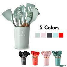 Here you can explore hq kitchen utensils transparent illustrations, icons and clipart with filter setting like size, type, color etc. Silicone Kitchenware Cookware Cooking Utensils Set Heat Resistant Non Stick Kitchen Accessories Gadgets 5 Color Cook Tools Kit Cooking Tool Sets Aliexpress