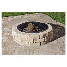 Lowes fire pit kit fire pit ideas. Permacon Beltis Fire Pit Kit Concrete Shaded Beige 12 In H X 43 In L X 43 In W 12052855 Rona