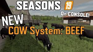 Seasons 19 On Console New Cow System Beef Farming Simulator 19 Ps4 Tutorial Youtube