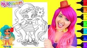 Hairdorables are a line of blind box dolls released by just play focusing on initially twelve unique characters. Coloring Noah Hairdorables Surprise Dolls Coloring Page Prismacolor Markers Kimmi The Clown Youtube