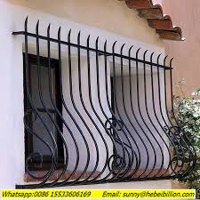 Modern window grill design is made considering all the factors, safety, attractive design, and enough space to let air and sunlight pass. Wrought Iron Fixed Window Grill Rod Iron Windows Wrought Iron Window Grills Design China Steel Window Grille Fixed Wrought Iron Window Frame Made In China Com