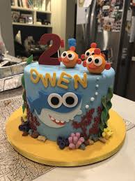 2nd Birthday 1st Birthday Baby Shark Cake Pin By Lisa Holloman On Wrigleys Birthday Shark Birthday Cakes Shark Cake Birthday Cake Kids