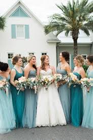 Love Bridesmaids Dress All Within One Colour Palette But With Different Styles Beach Bridesmaid Dresses Turquoise Bridesmaid Teal Bridesmaid Dresses