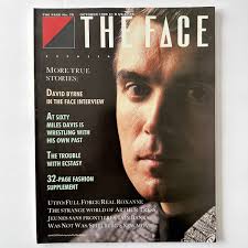 The Face Magazine 1986 DAVID BYRNE Miles Davis UTFO Real Roxanne Arthur  Tress
