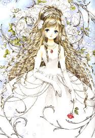 Long hair, anime, anime girls, simple background, wings. Blonde Hair Blue Eye Anime Girls
