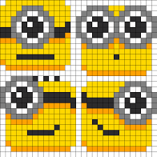 Minion Coaster Set Perler Bead Pattern Perler Beads