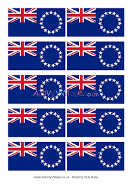 This is the national flag of the cook islands, an island nation found in the south pacific ocean. Cook Islands Flag Printable