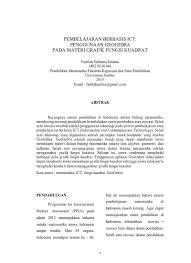 Meningkatkanpenggunaan ict dalam pengurusan pendidikan. Top Pdf Pembelajaran Berbasis Ict Information An 123dok Com